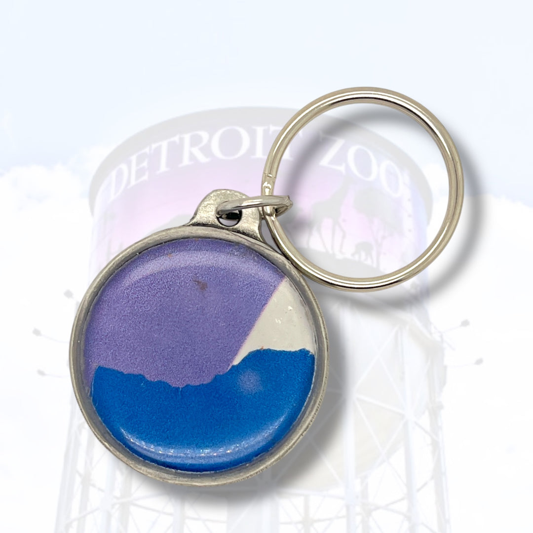 Detroit Zoo Keychain | Pewter