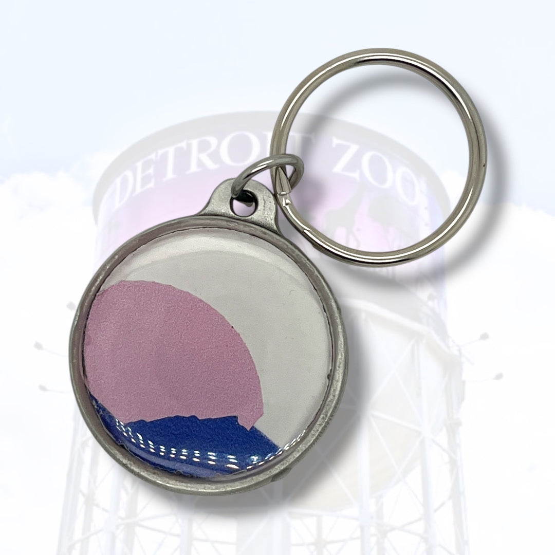 Detroit Zoo Keychain | Pewter