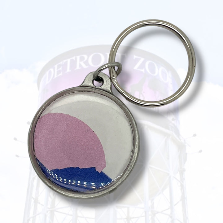 Detroit Zoo Keychain | Pewter