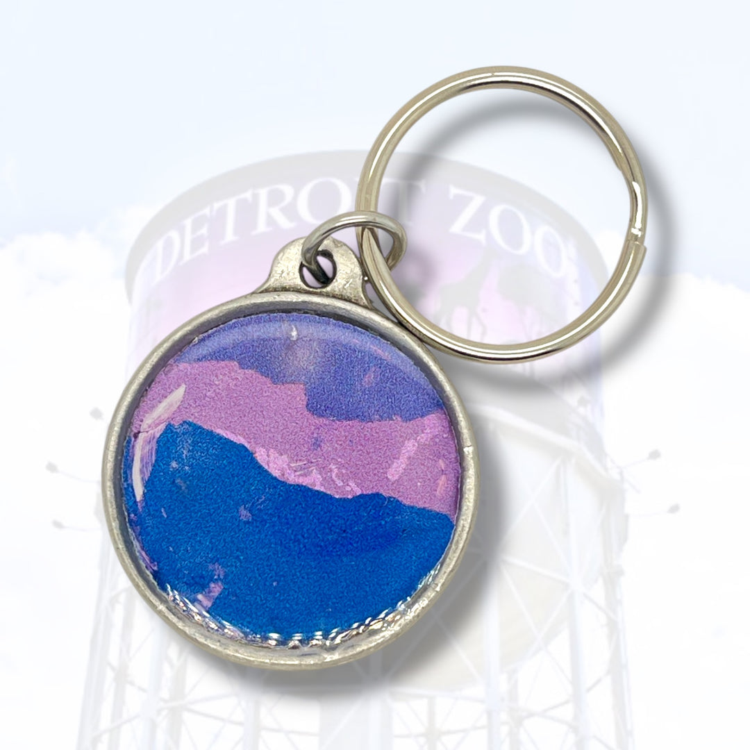 Detroit Zoo Keychain | Pewter