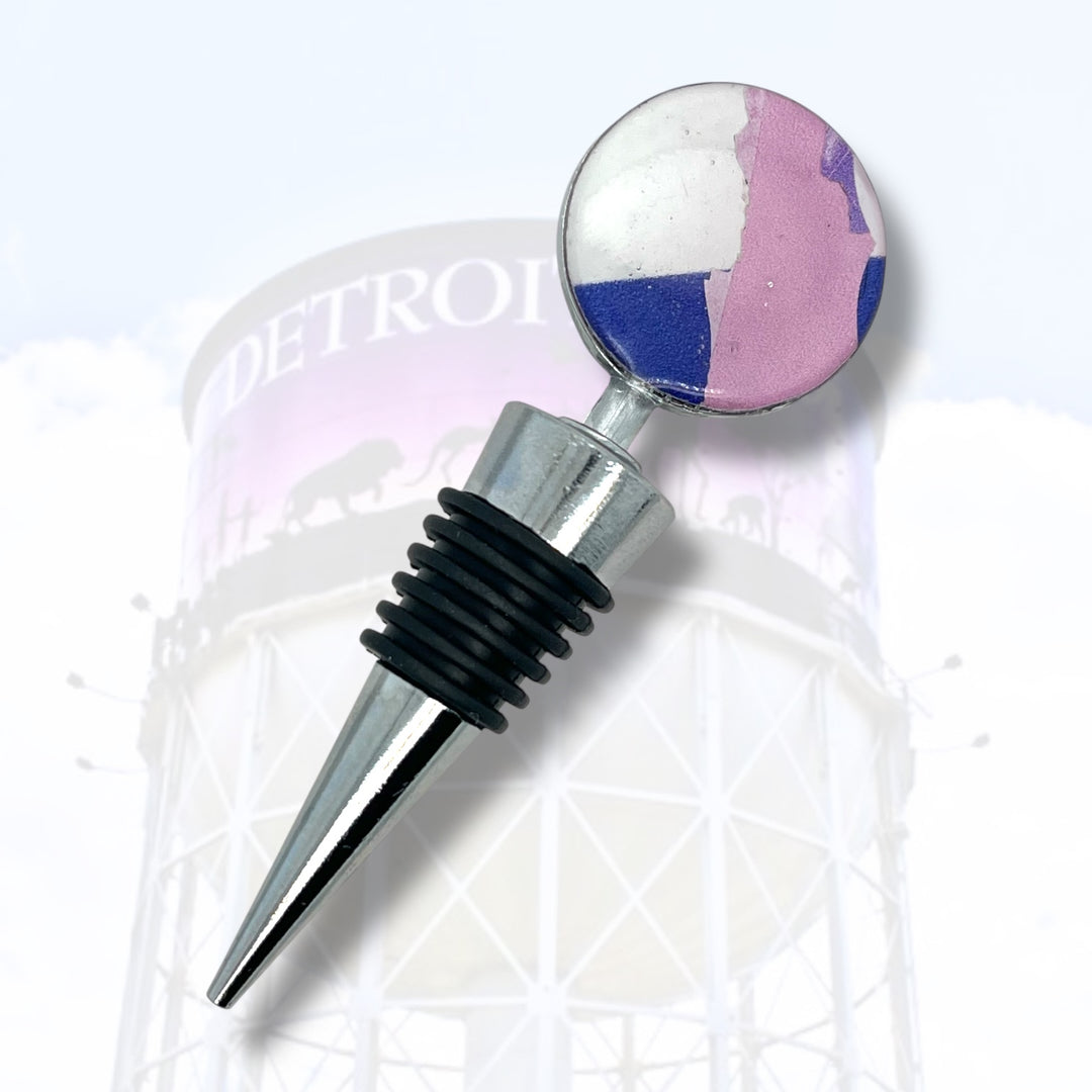 Detroit Zoo Bottle Stopper | Metal Alloy
