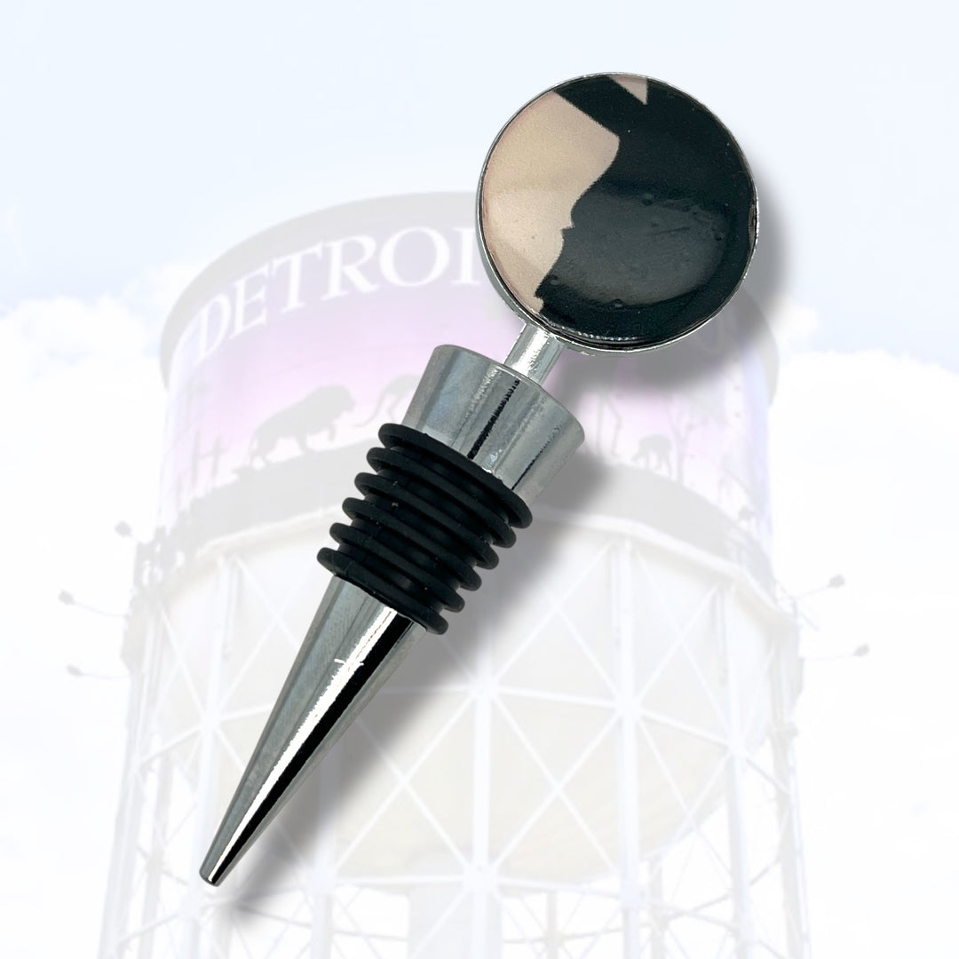 Detroit Zoo Bottle Stopper | Metal Alloy