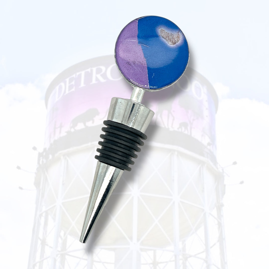 Detroit Zoo Bottle Stopper | Metal Alloy