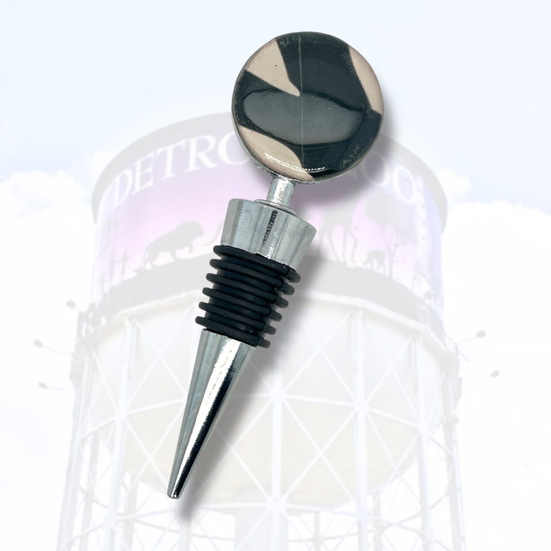 Detroit Zoo Bottle Stopper | Metal Alloy