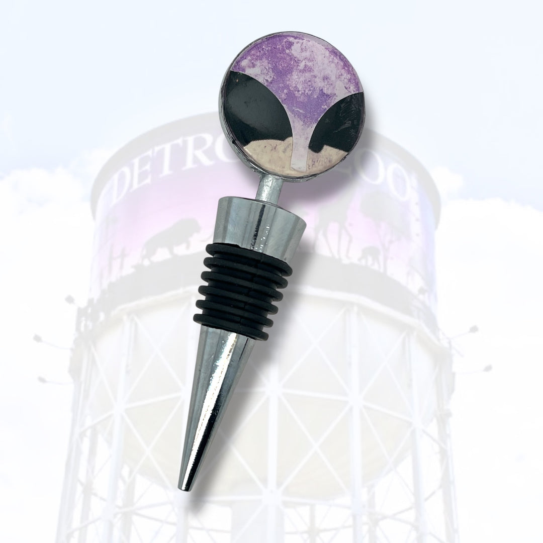 Detroit Zoo Bottle Stopper | Metal Alloy
