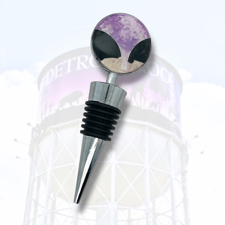 Detroit Zoo Bottle Stopper | Metal Alloy