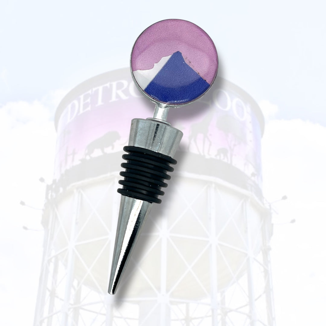 Detroit Zoo Bottle Stopper | Metal Alloy