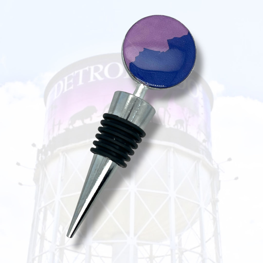 Detroit Zoo Bottle Stopper | Metal Alloy