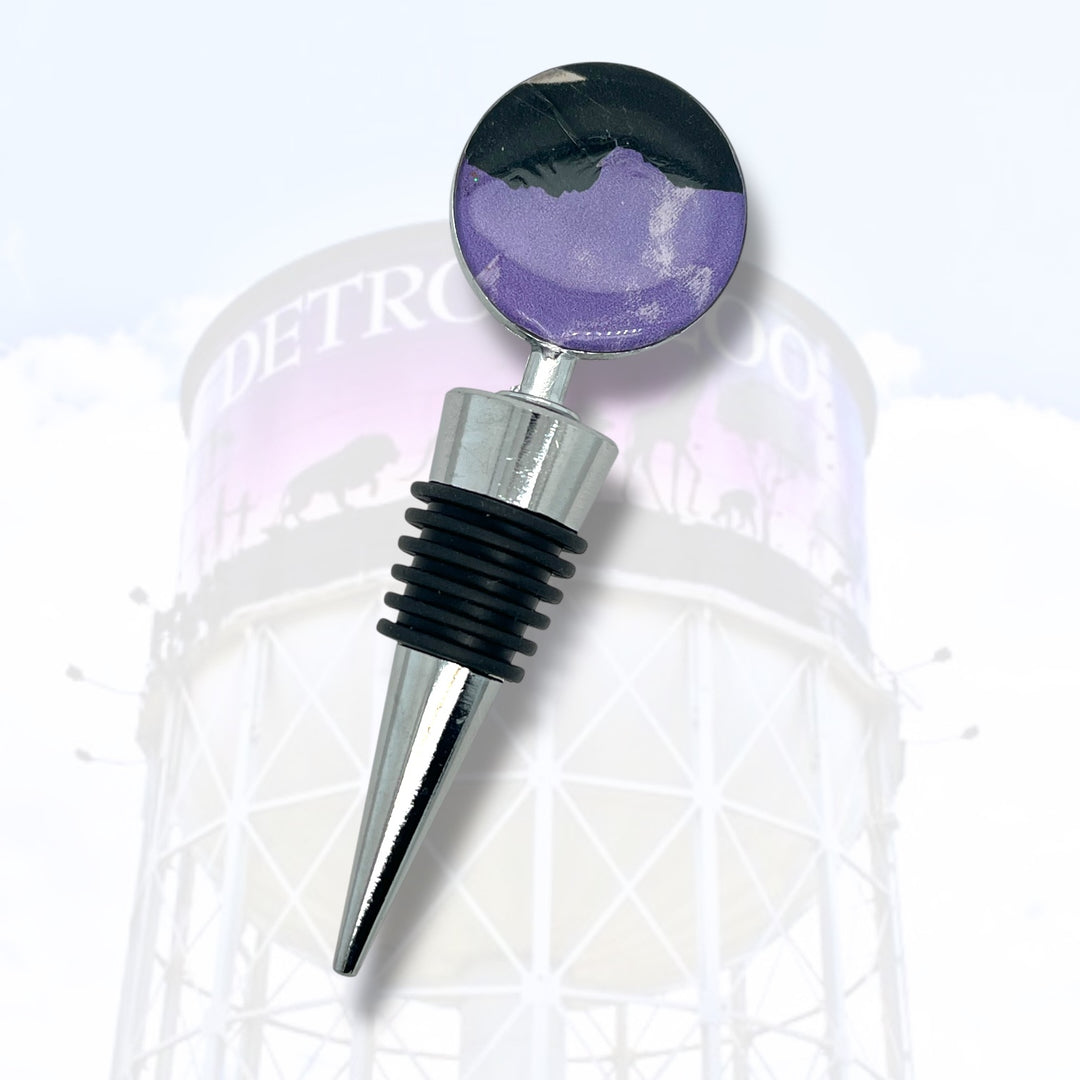Detroit Zoo Bottle Stopper | Metal Alloy