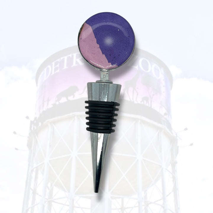Detroit Zoo Bottle Stopper | Metal Alloy