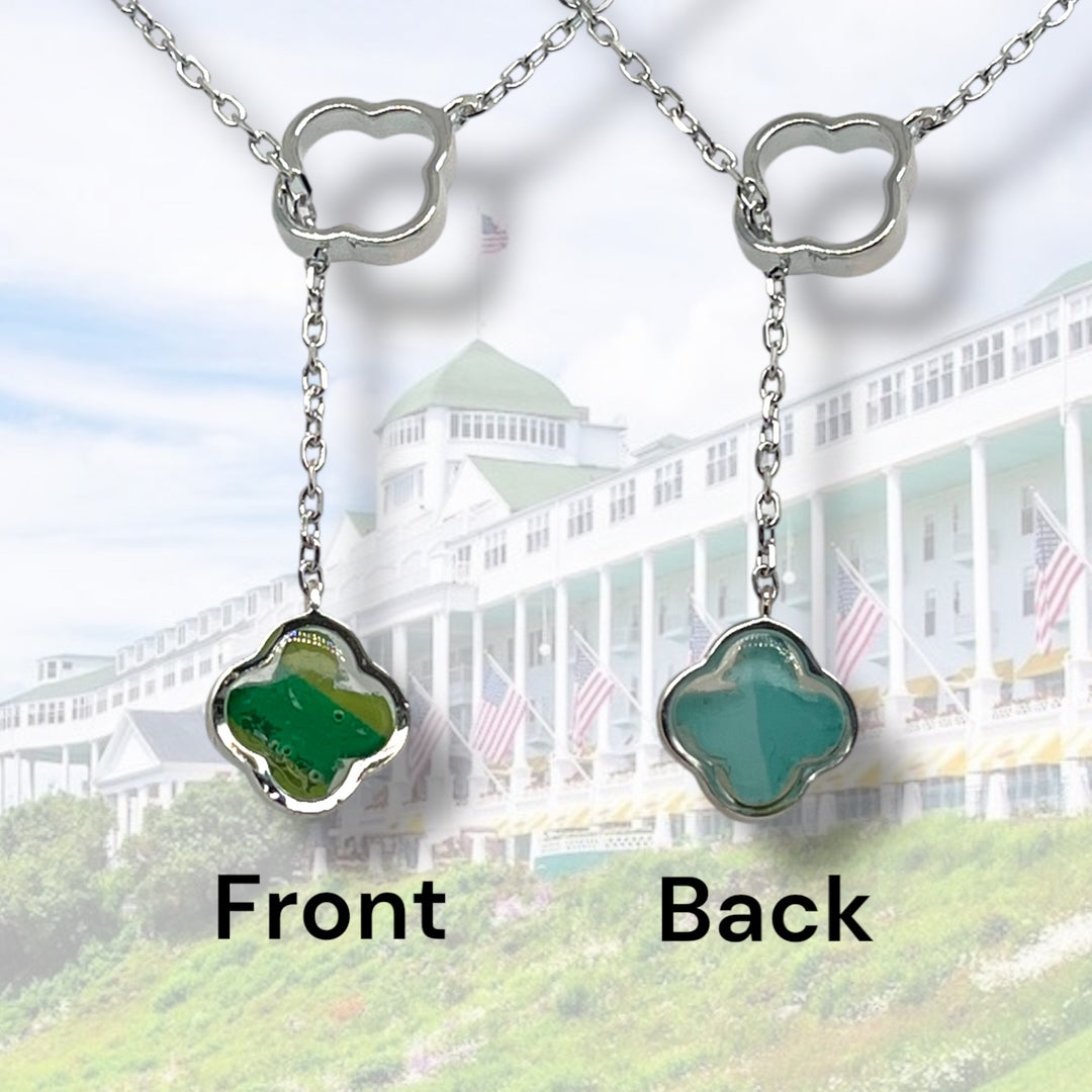 Crystal Lariat Necklace | Sterling Silver