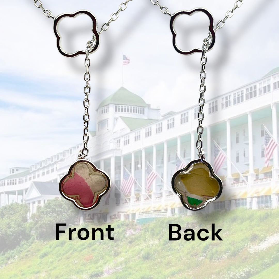 Crystal Lariat Necklace | Sterling Silver