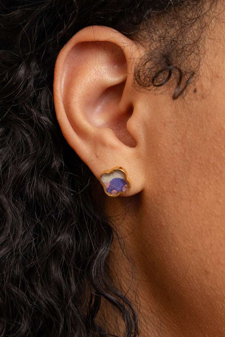 Tatiana Stud Earrings | Gold