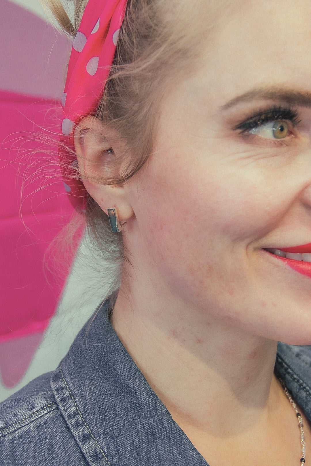 Beatrice Huggie Earrings
