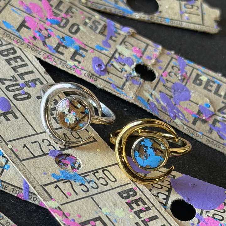 Nyx Open Ring | Silver & Gold