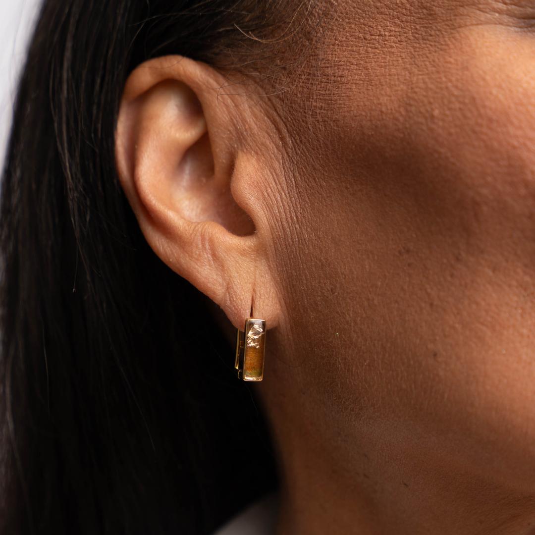Beatrice Huggie Earrings | Gold