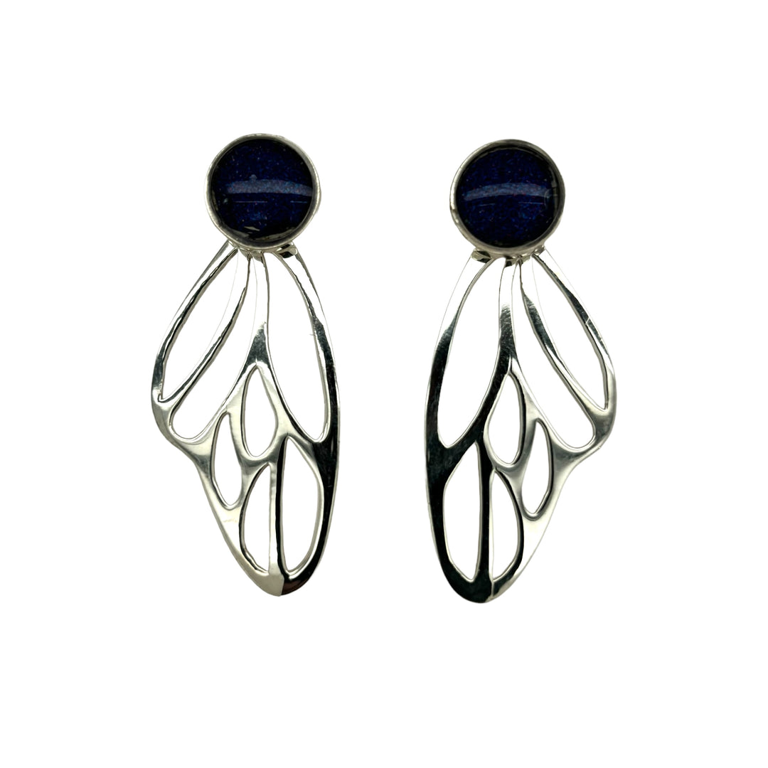 Detroit Zoo Callie Butterfly Earrings | Silver