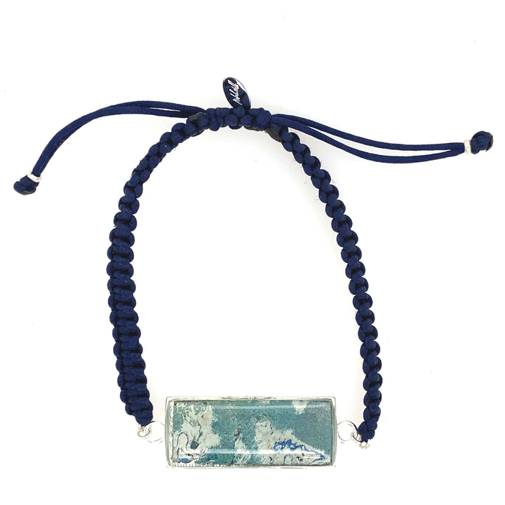 Carl Bracelet | Silver | Navy