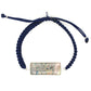 Carl Bracelet | Silver | Navy