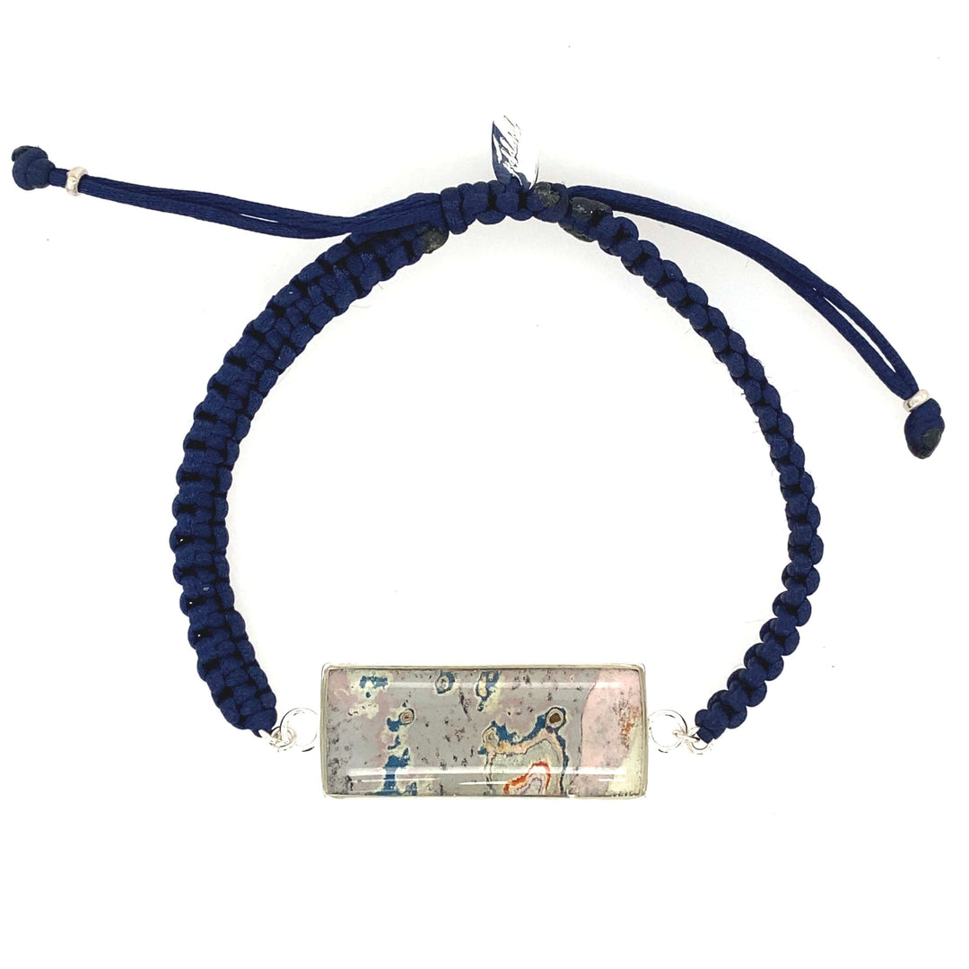 Carl Bracelet | Silver | Navy