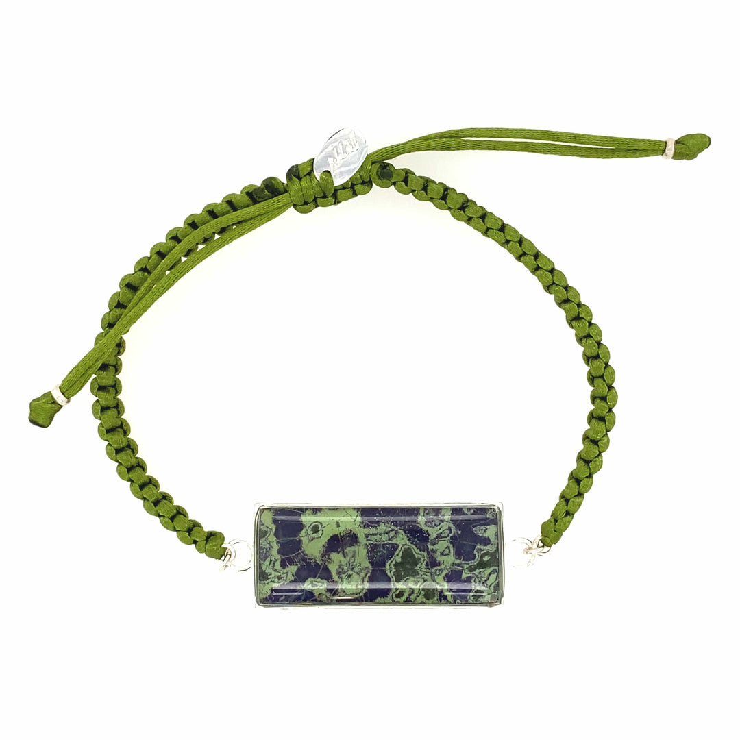 Carl Bracelet | Silver | Olive