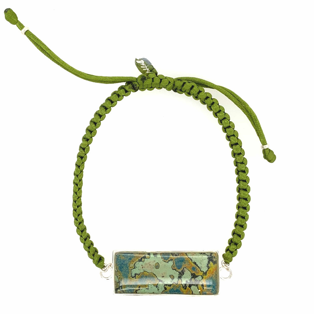 Carl Bracelet | Silver | Olive