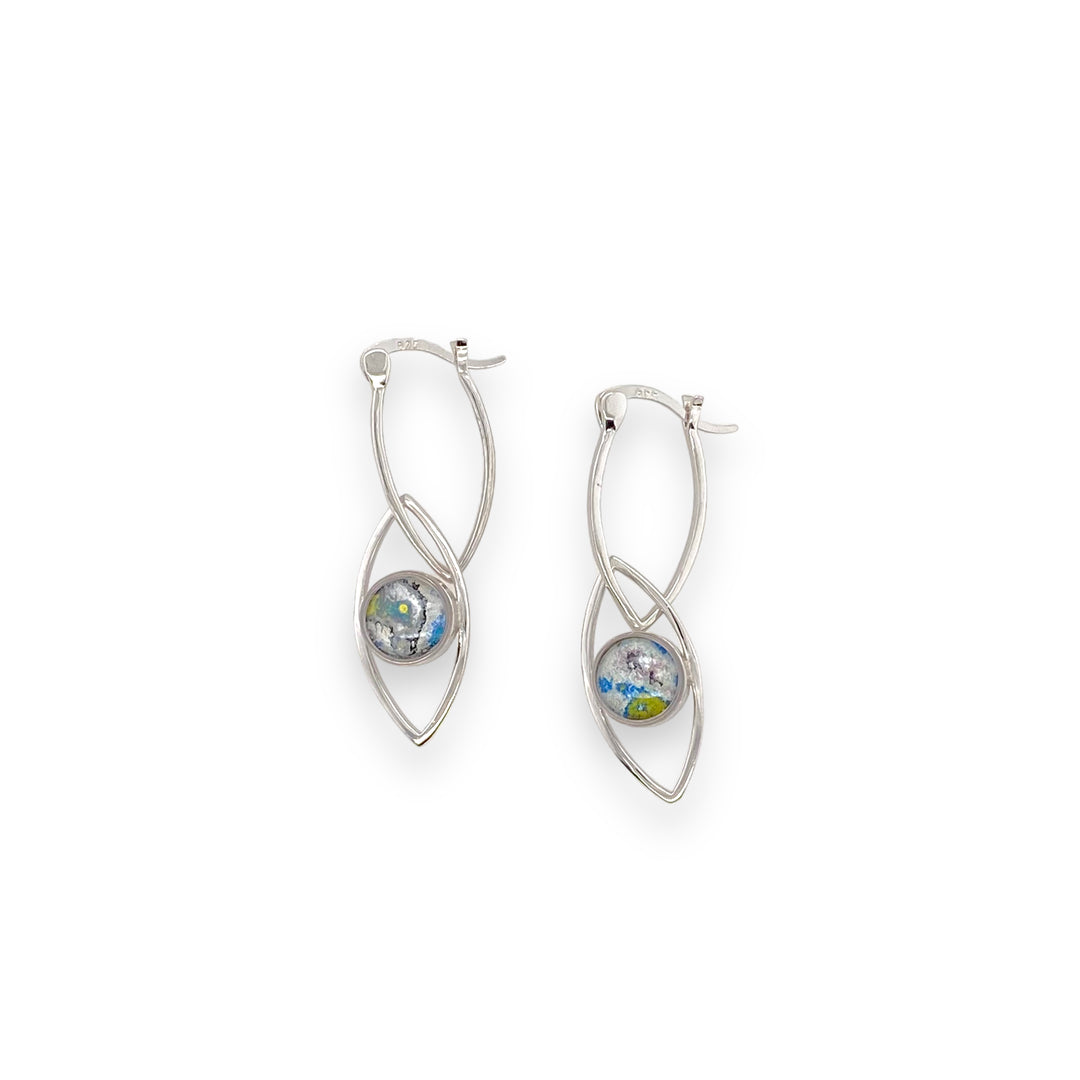 Clara Drop Earrings | Rhodium