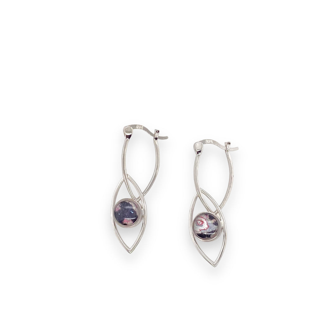 Clara Drop Earrings | Rhodium