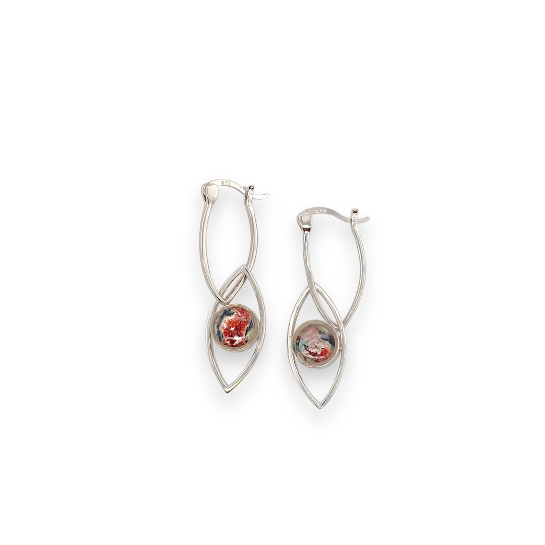 Clara Drop Earrings | Rhodium