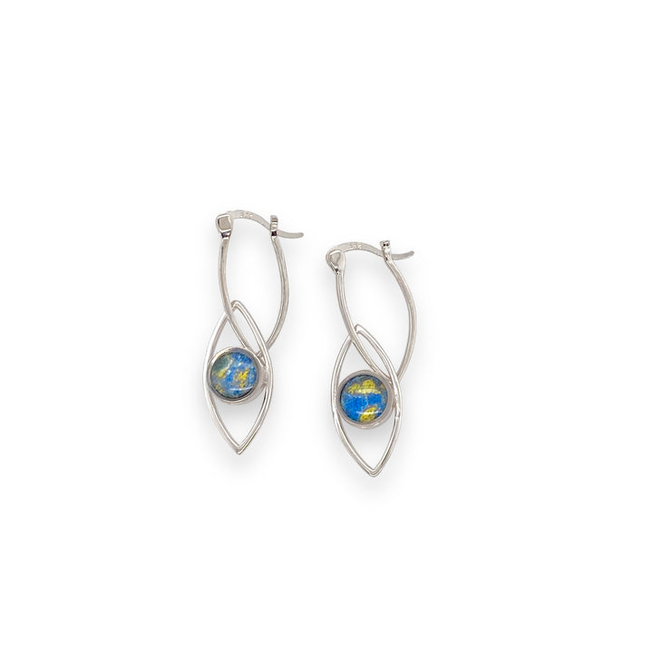 Clara Drop Earrings | Rhodium