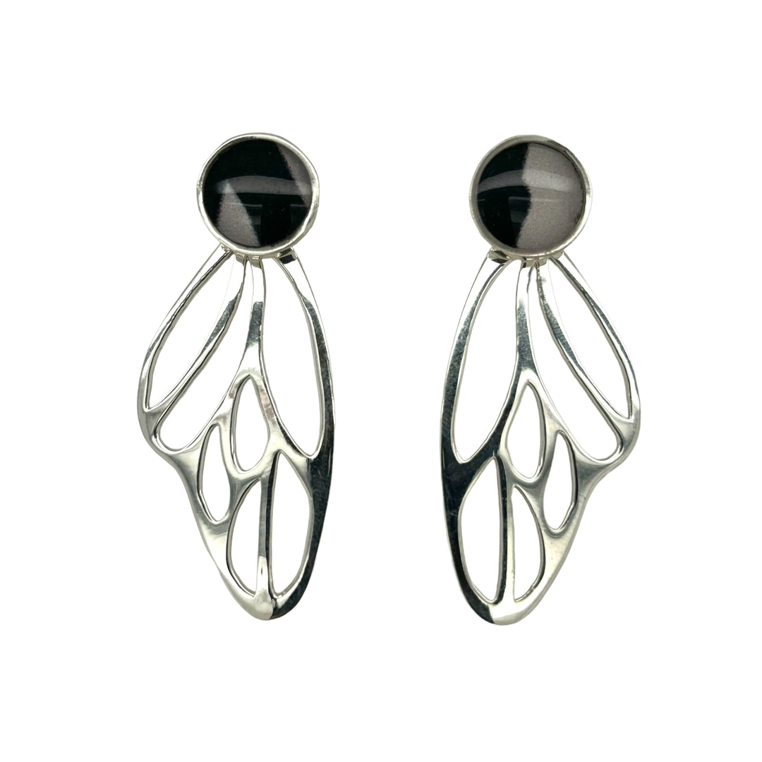 Detroit Zoo Callie Butterfly Earrings | Silver