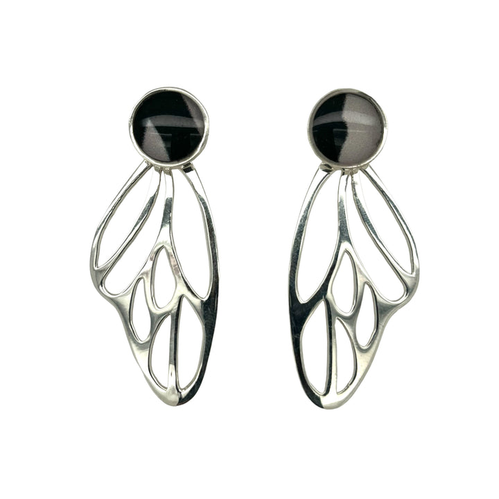 Detroit Zoo Callie Butterfly Earrings | Silver