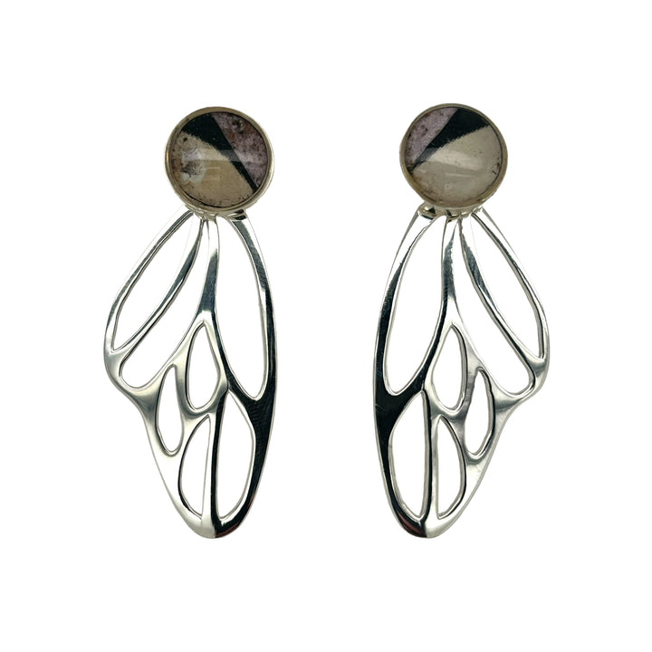 Detroit Zoo Callie Butterfly Earrings | Silver
