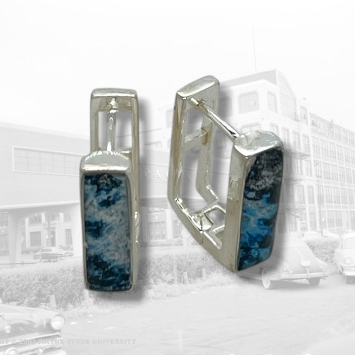 Beatrice Huggie Earrings | Silver