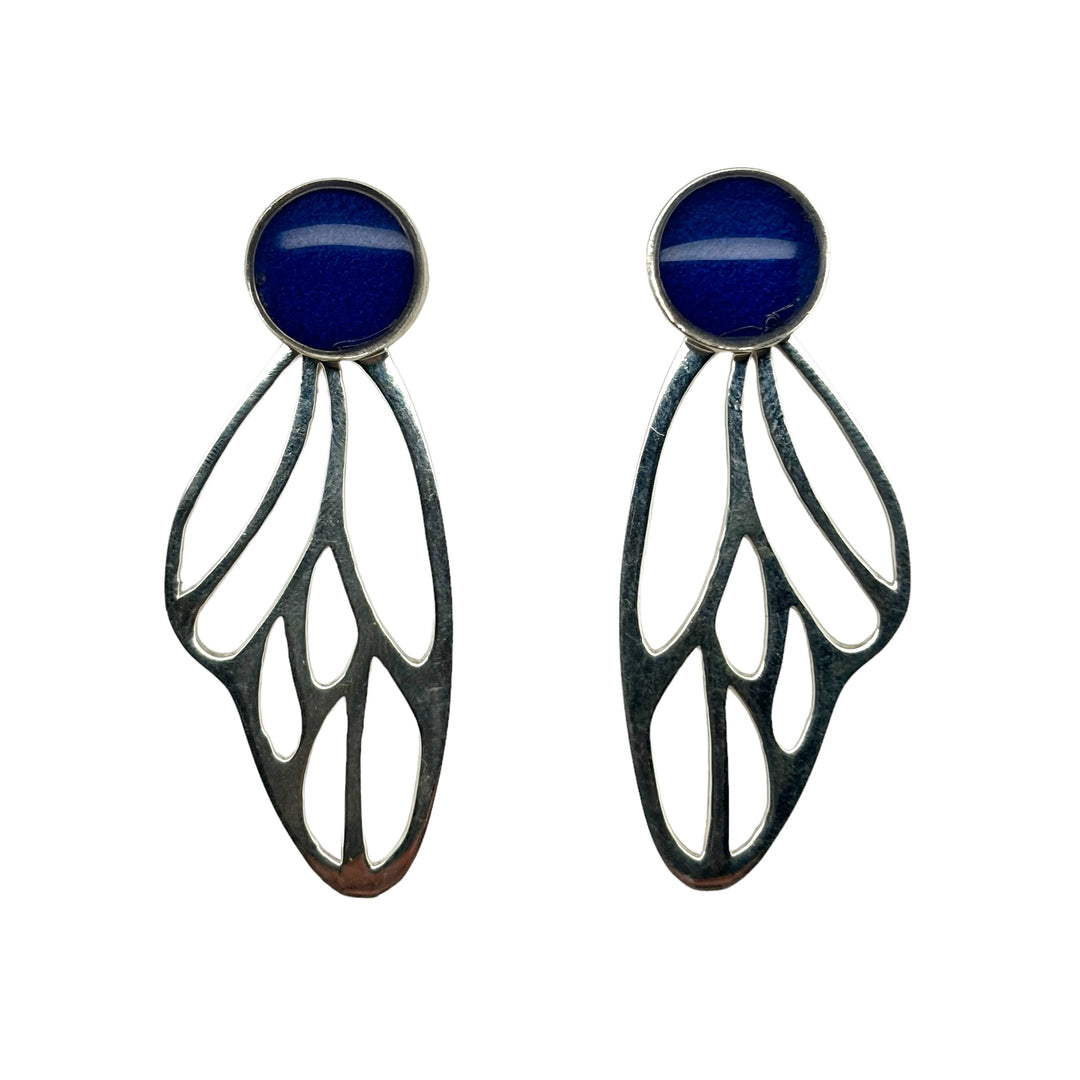 Detroit Zoo Callie Butterfly Earrings | Silver