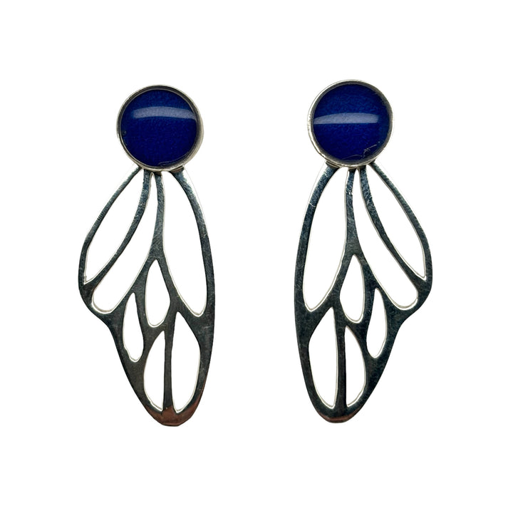 Detroit Zoo Callie Butterfly Earrings | Silver