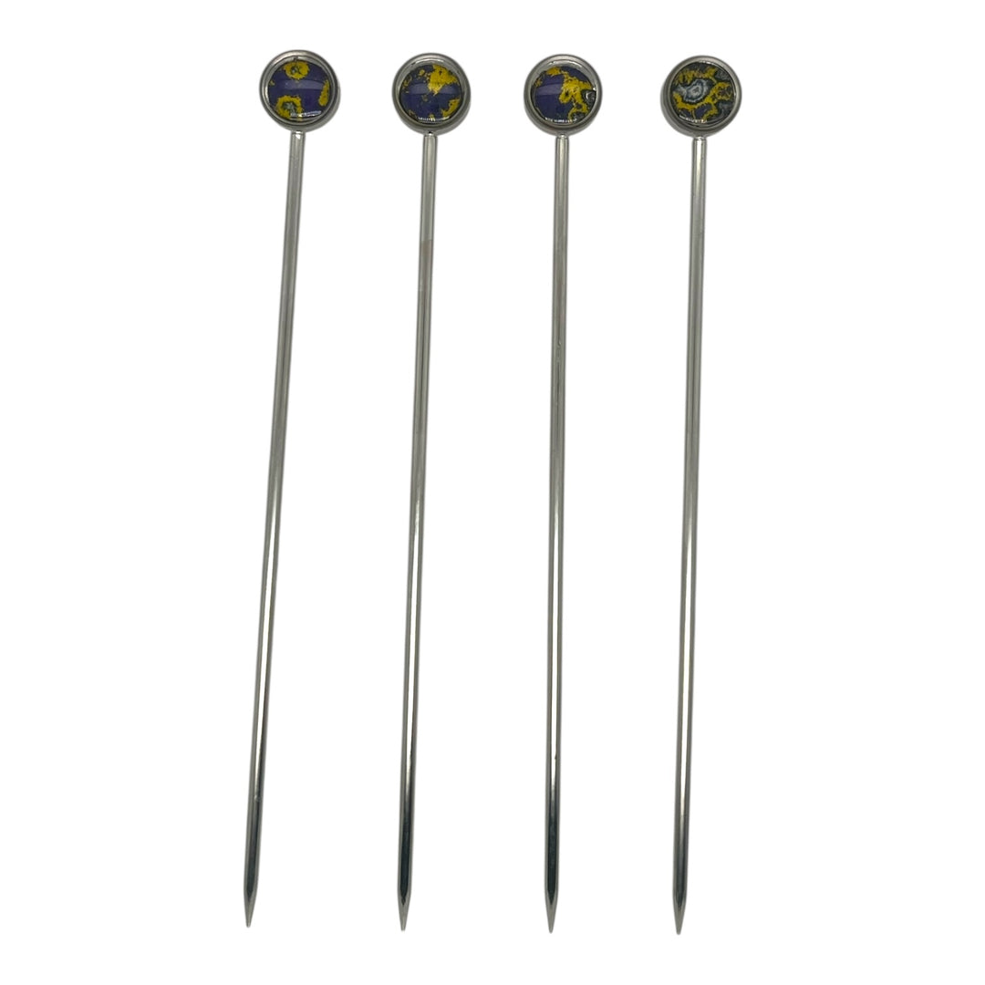 Drink Picks | Stainless Steel | Set of 4