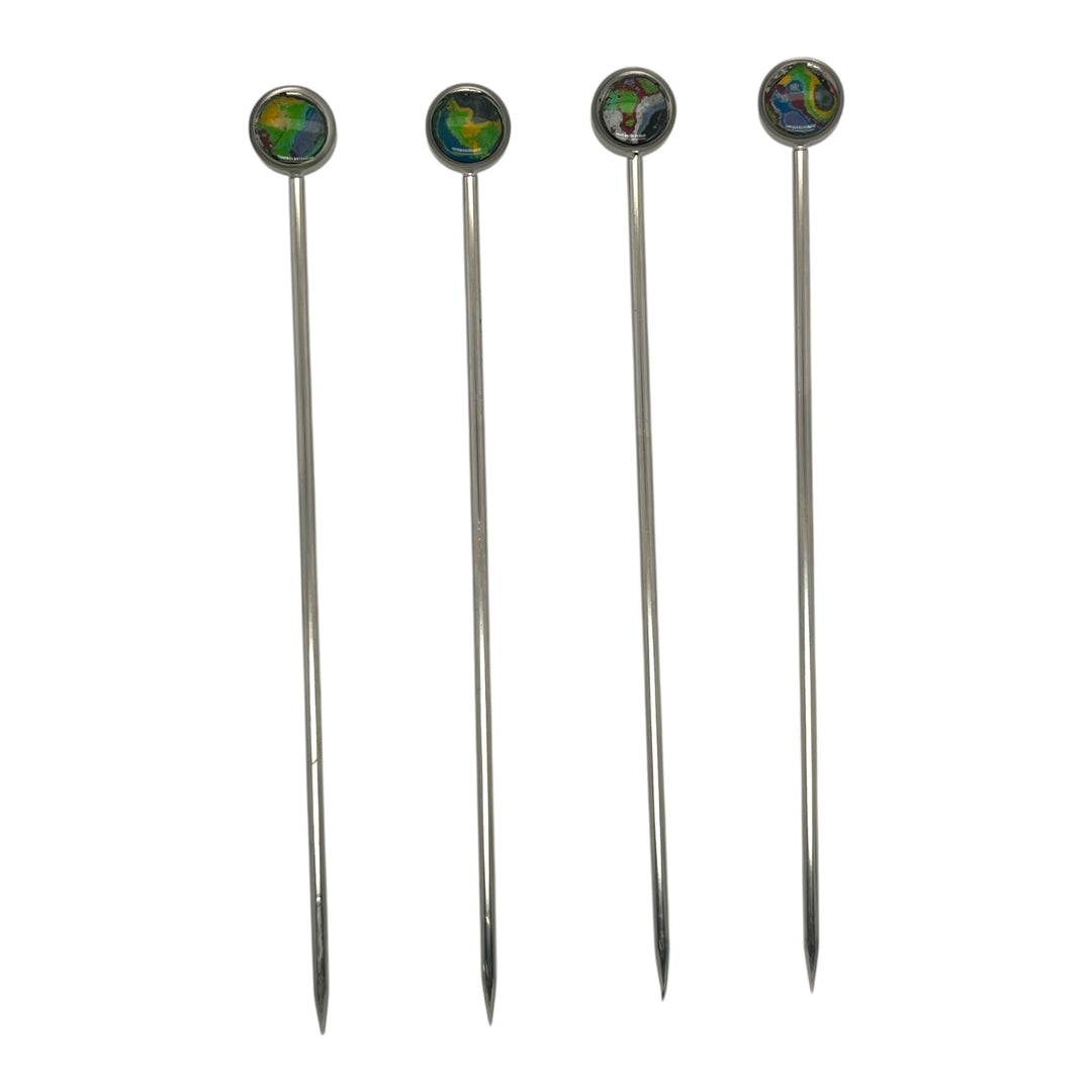 Drink Picks | Stainless Steel | Set of 4