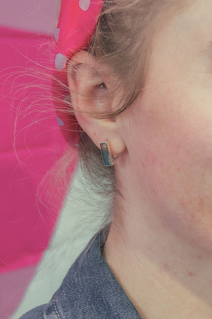 Beatrice Huggie Earrings | Gold