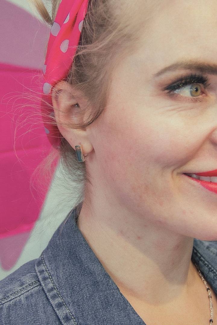 Beatrice Huggie Earrings | Gold