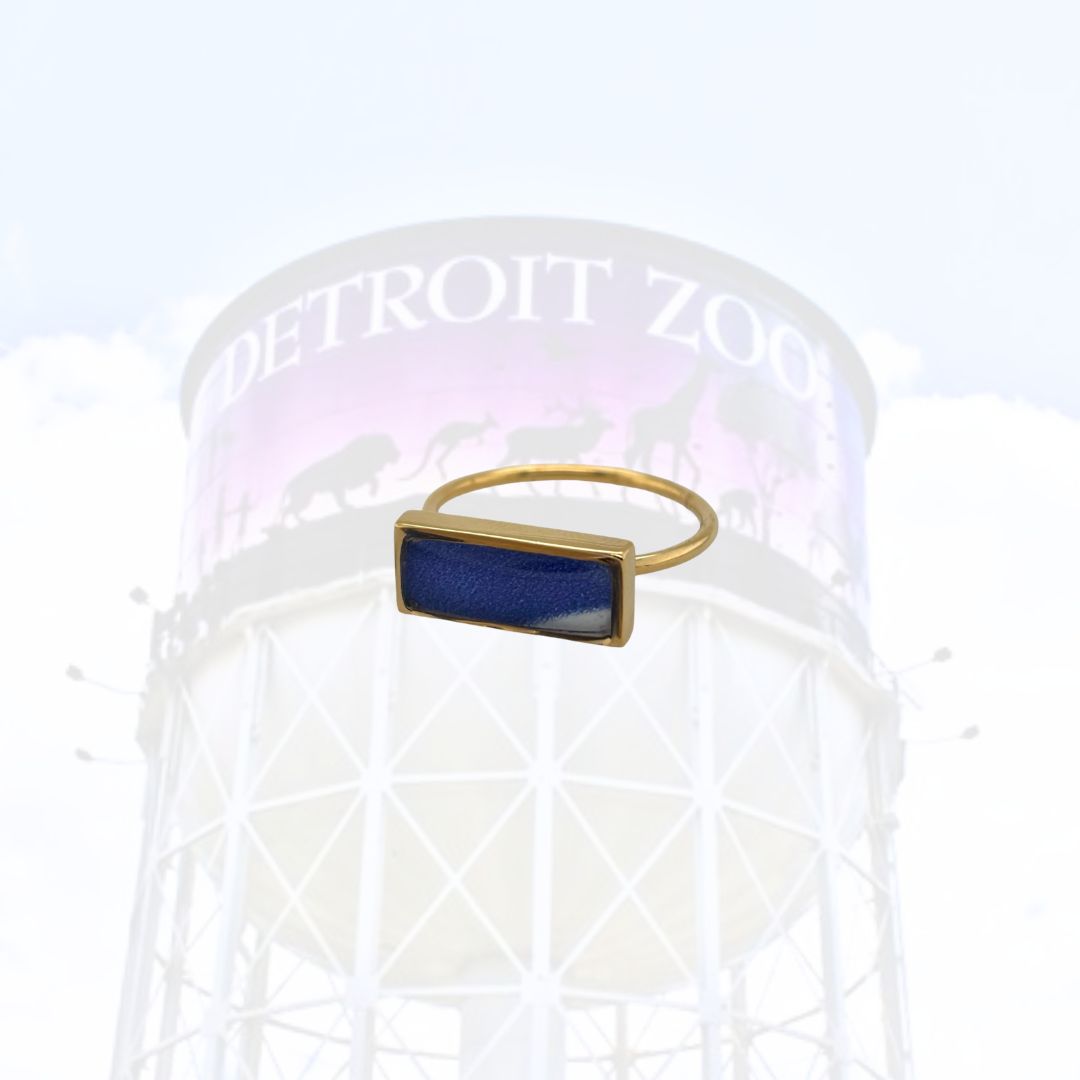 Detroit Zoo Lauren Ring | Gold Size 9