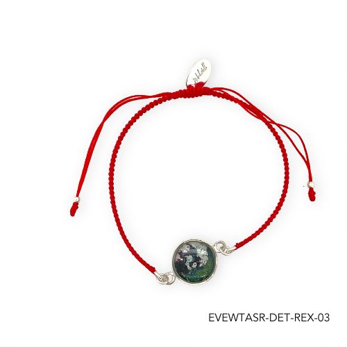 Taylor Bracelet | Silver | Red