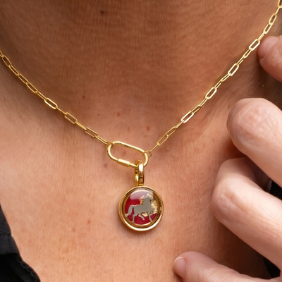 Year of the Horse Charm | Gold & Silver