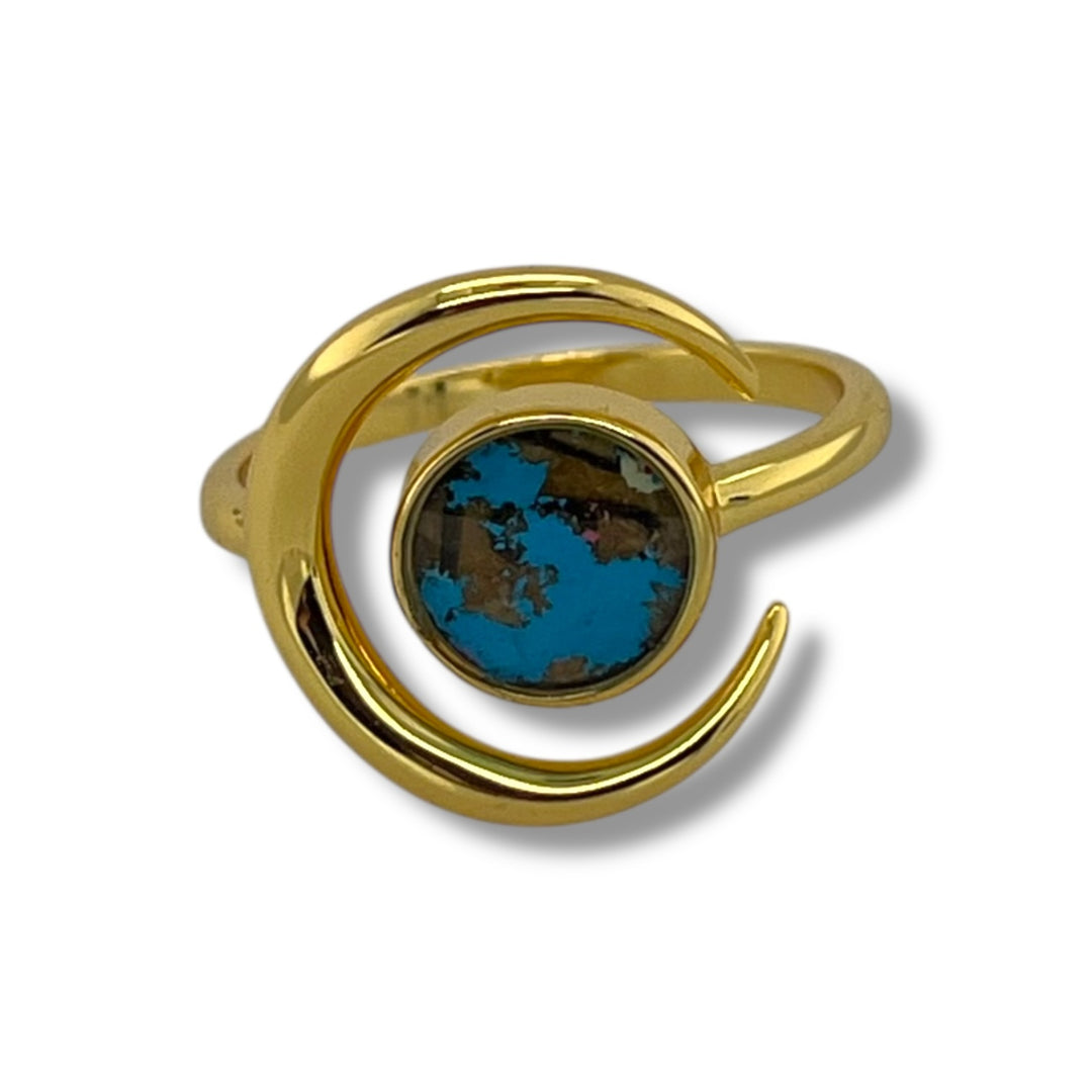 Nyx Open Ring | Silver & Gold