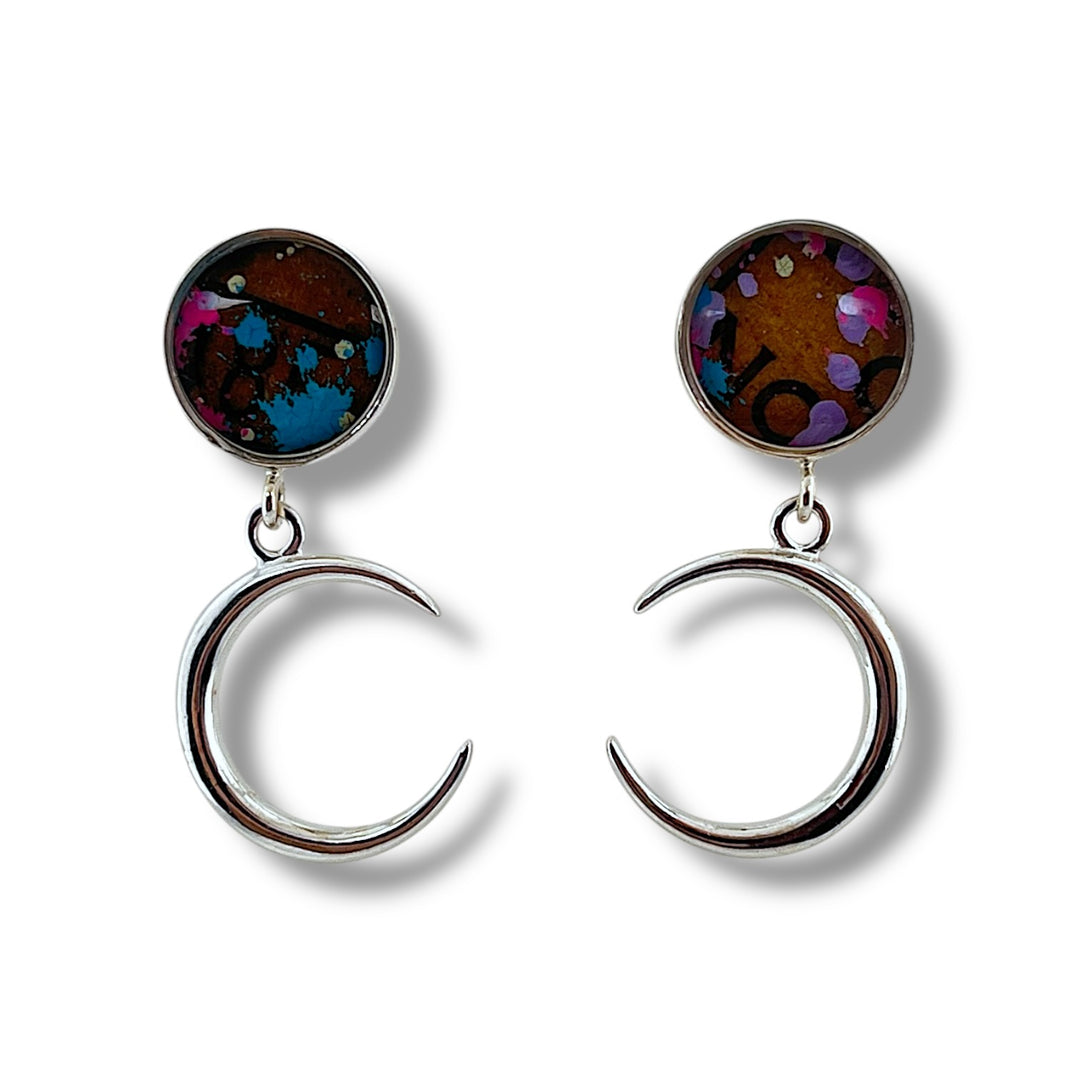 Astrid Drop Earrings | Silver & Gold