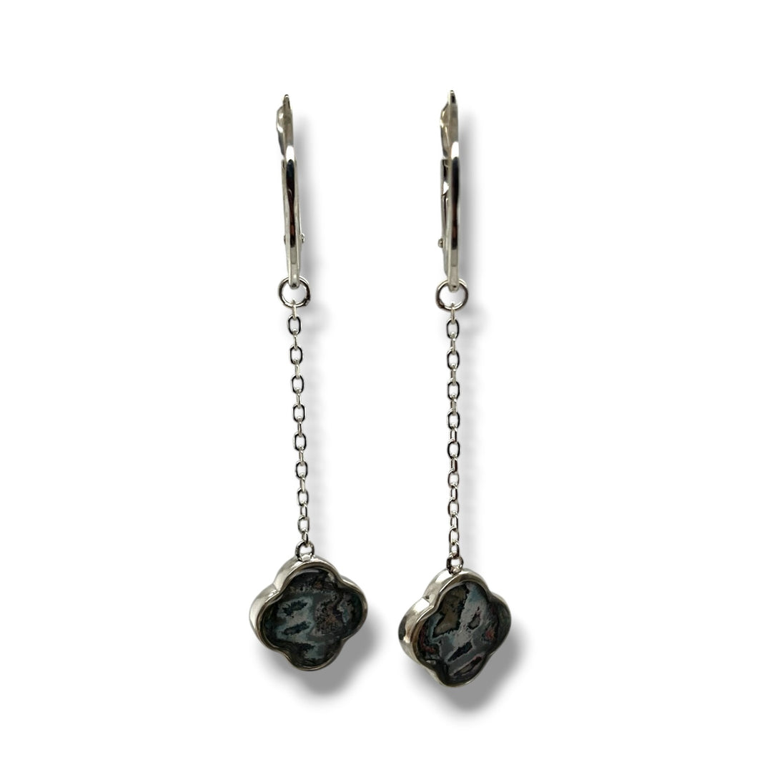 Mo Drop Earrings |Silver