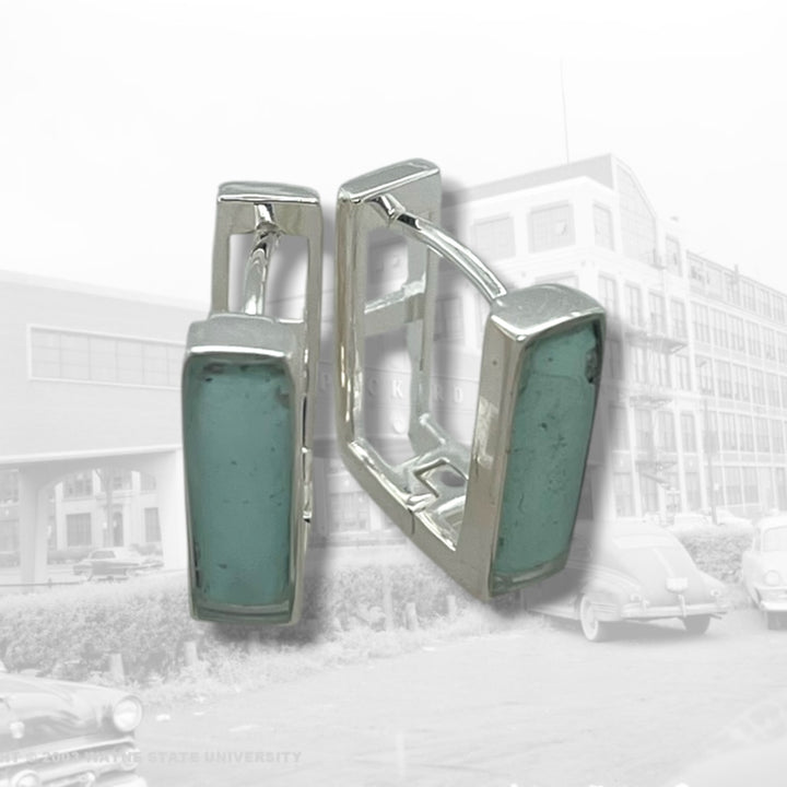 Beatrice Huggie Earrings | Silver