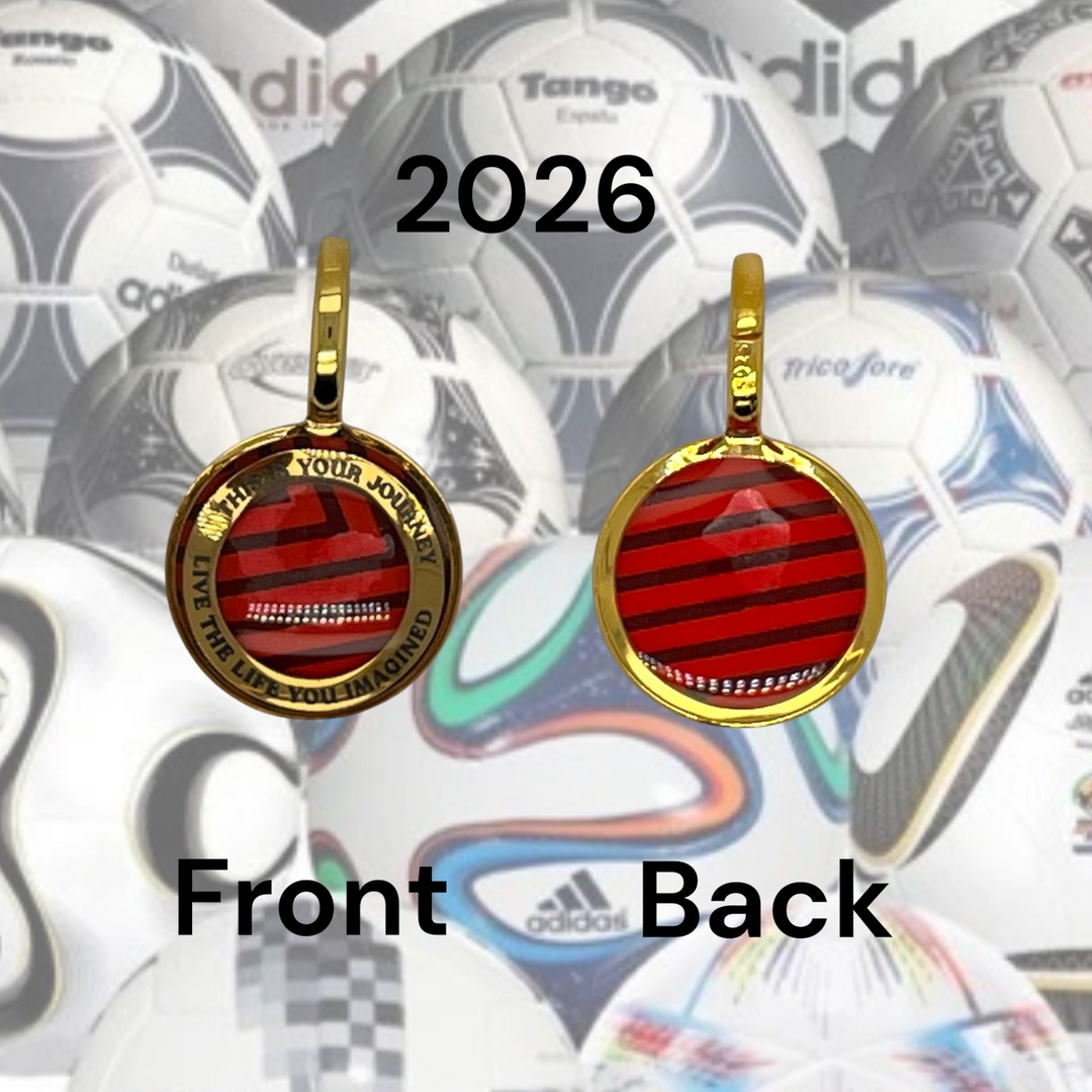 Soccer Ball Charm |  Gold