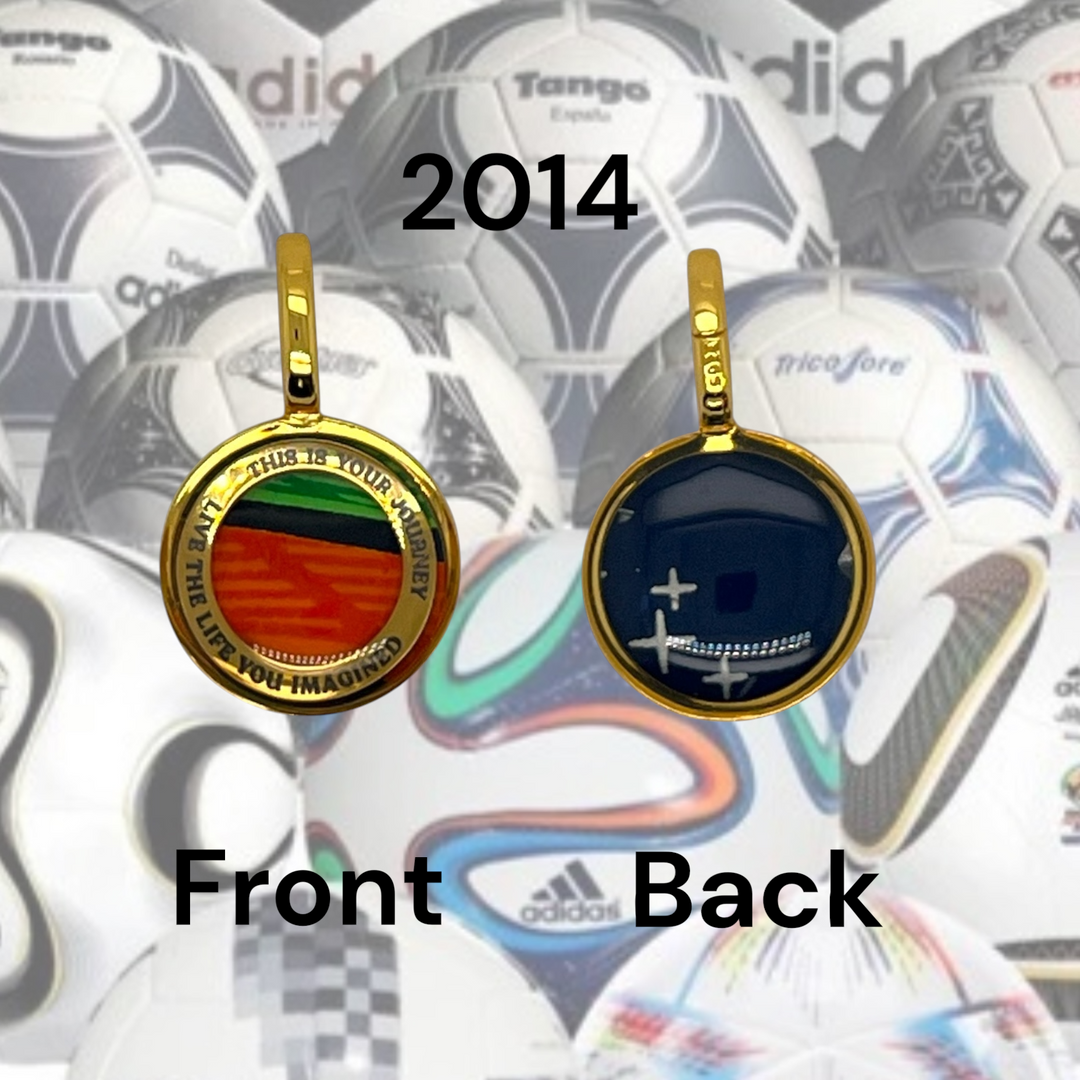 Soccer Ball Charm |  Gold