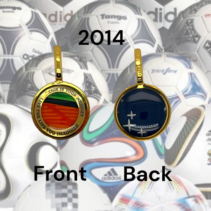 Soccer Ball Charm |  Gold